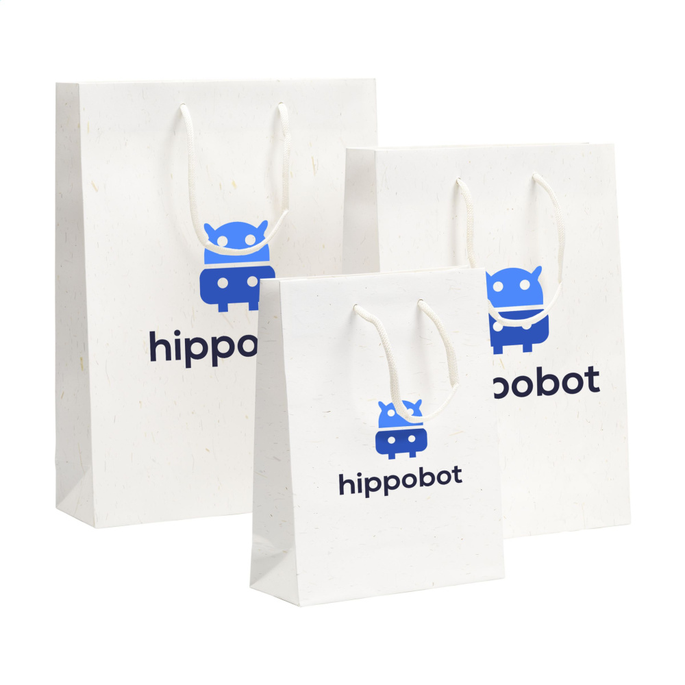 Logotrade ärikingi foto: Õlgkiududega taaskasutatud Leaf It kott (180 g/m²) L